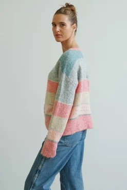 Fashion Express Mazie Knit Jumper | Pink