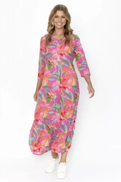 Fashion Express Melina Maxi Dress | Pink Floral