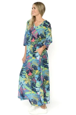 Fashion Express Melina Maxi Dress | Jungle Pop