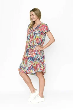 Fashion Express Nicola Dress | Dense Foliage