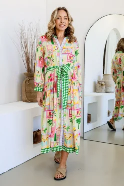 Fashion Express Parisian Maxi Shirt Dress | Summer in Paris