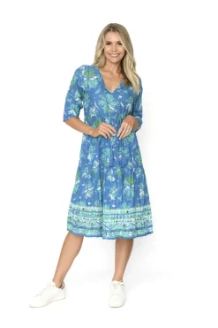 Fashion Express Rebecca Dress | Watercolour Sea