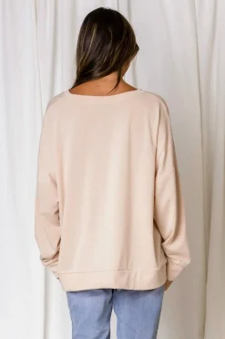Fashion Express Shine Bright Diamond Sweat | Taupe