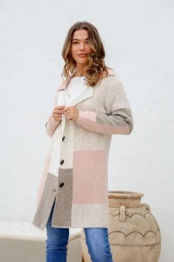 Fashion Express Times Square Coatigan | Blush