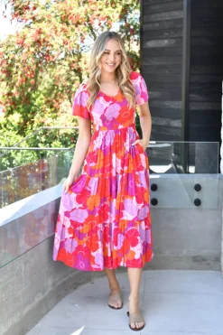 Fashion Express V Neck Summer Dress
