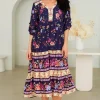 Fashion Express Zayla Midi Dress | Royal Florals