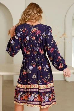 Fashion Express Zayla Mini Dress | Royal Florals