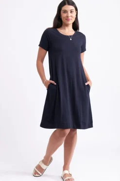 FOIL Frock & Roll Dress | True Navy