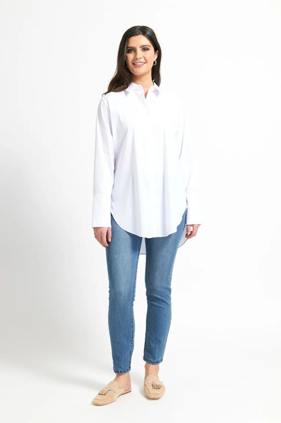 Foil Million Collar Question Shirt | White