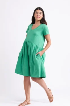 FOIL New Girl Dress | Kelly Green
