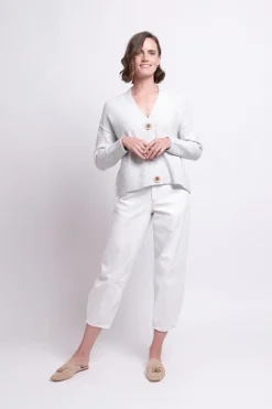 Foil No Slouch Cardigan | Silver