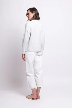 Foil No Slouch Cardigan | Silver