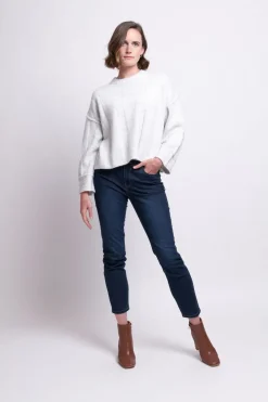 Foil Tread Softly Sweater | Silver