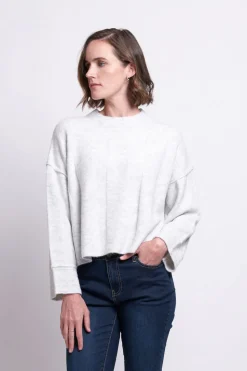Foil Tread Softly Sweater | Silver
