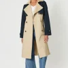 Gordon Smith Bree Trench Coat | Natural/Navy