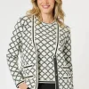 Gordon Smith Clover Cardigan | Ivory/Black
