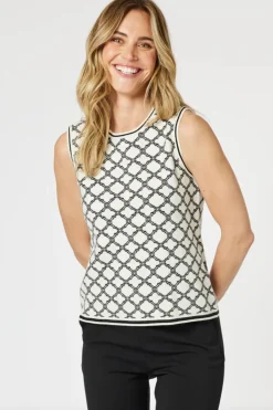 Gordon Smith Clover Top | Ivory/Black