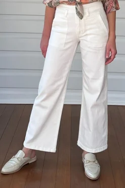 Gordon Smith Hudson Wide Leg Jean | Ivory
