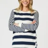 Gordon Smith Sorrento Stripe Top | Navy/White