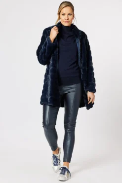 Hammock & Vine Leigh Wetlook Slim Leg Pant | Ink