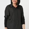 Hammock & Vine Luxe Button Through Shirt | Black