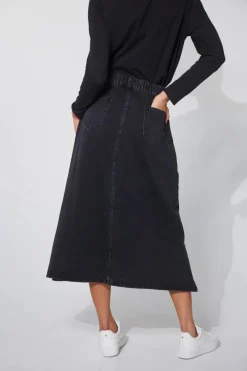 Haven Dalton Denim Skirt | Slate