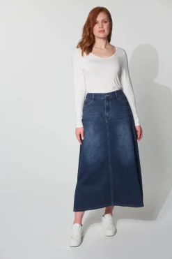 Haven Dalton Denim Skirt | Indigo