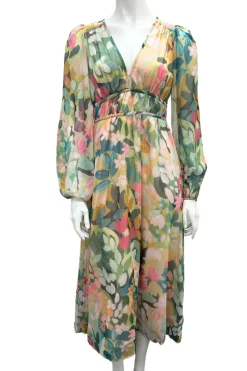 Isabella Dress | Pink/Green Foral