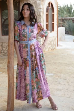 Kachel Amelia Maxi Dress | Multi