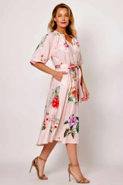 La Strada Calista Shirt Dress | Pink Floral
