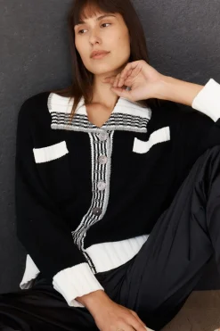 LD+Co Cotton Jacket | Black/Winter White