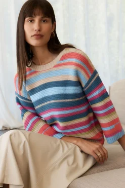 LD+Co Multi Stripe Jumper | Oat