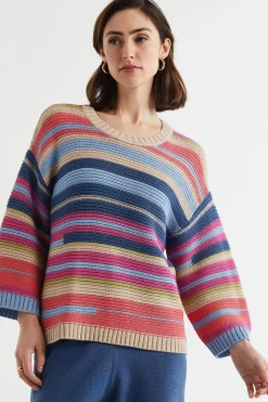 LD+Co Multi Stripe Jumper | Oat