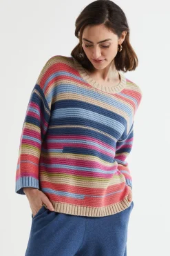 LD+Co Multi Stripe Jumper | Oat