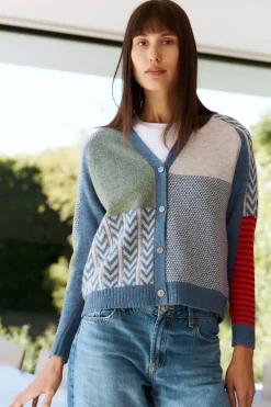 LD+Co Textured Cardi | Dark Denim