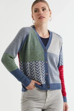 LD+Co Textured Cardi | Dark Denim
