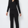 Linear Full Length Slim Pant | Black