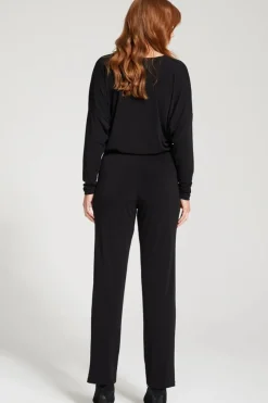 Linear Full Length Slim Pant | Black