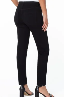 Liverpool Jeans Gia Glider Slim Jean | Over Dye Black