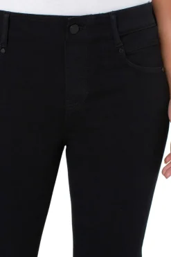 Liverpool Jeans Gia Glider Slim Jean | Over Dye Black