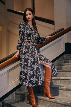 Loobie's Story Theodora Dress | Black Multi
