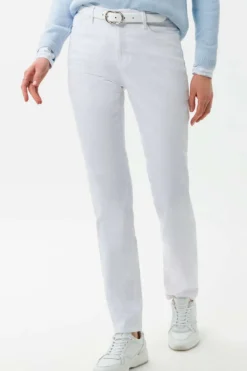 Mary 5 Pocket Jean | White