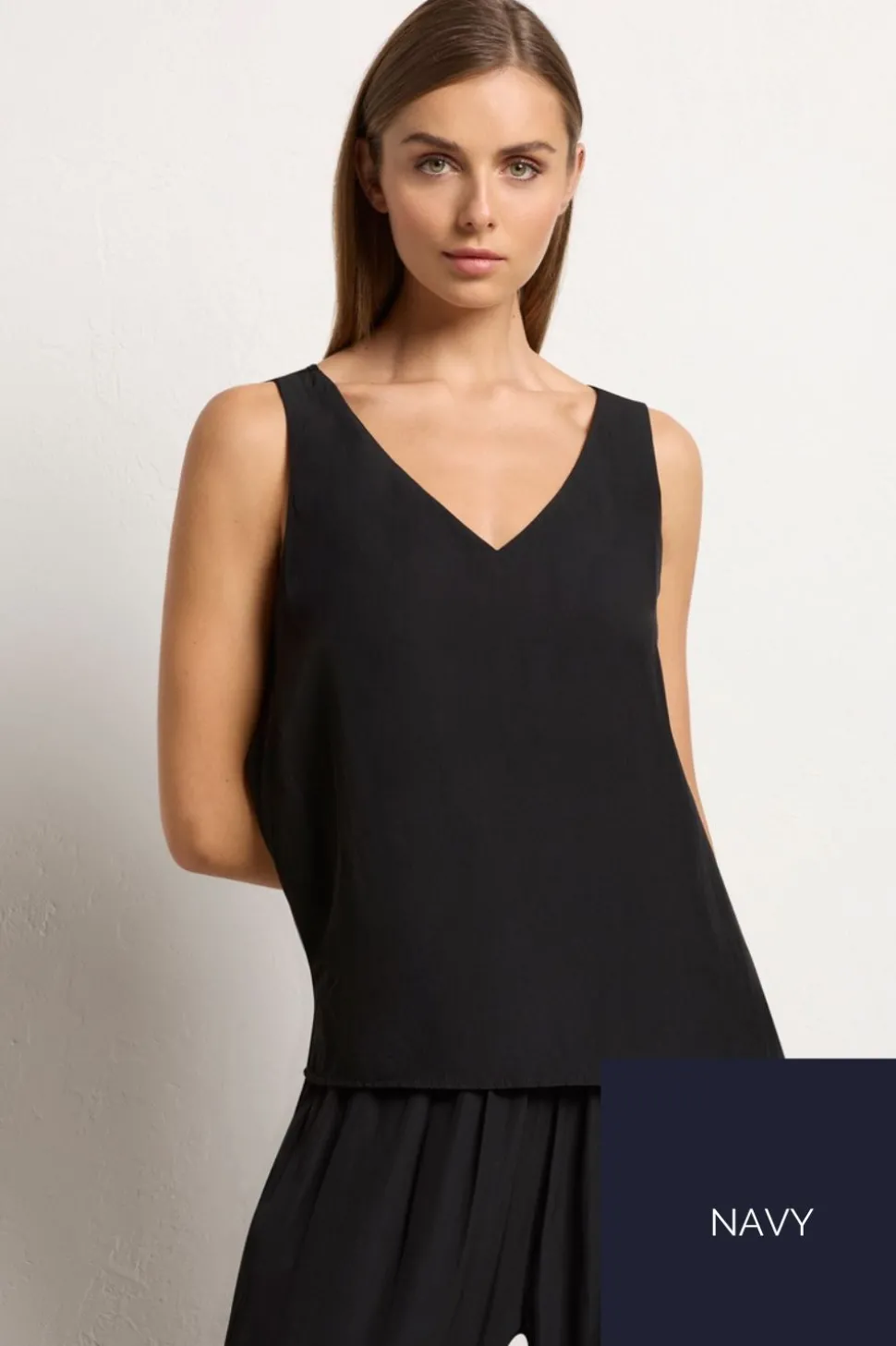 Mela Purdie Audrey Tank | Navy