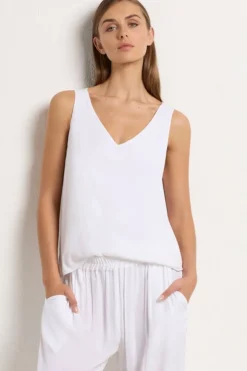Mela Purdie Audrey Tank | White