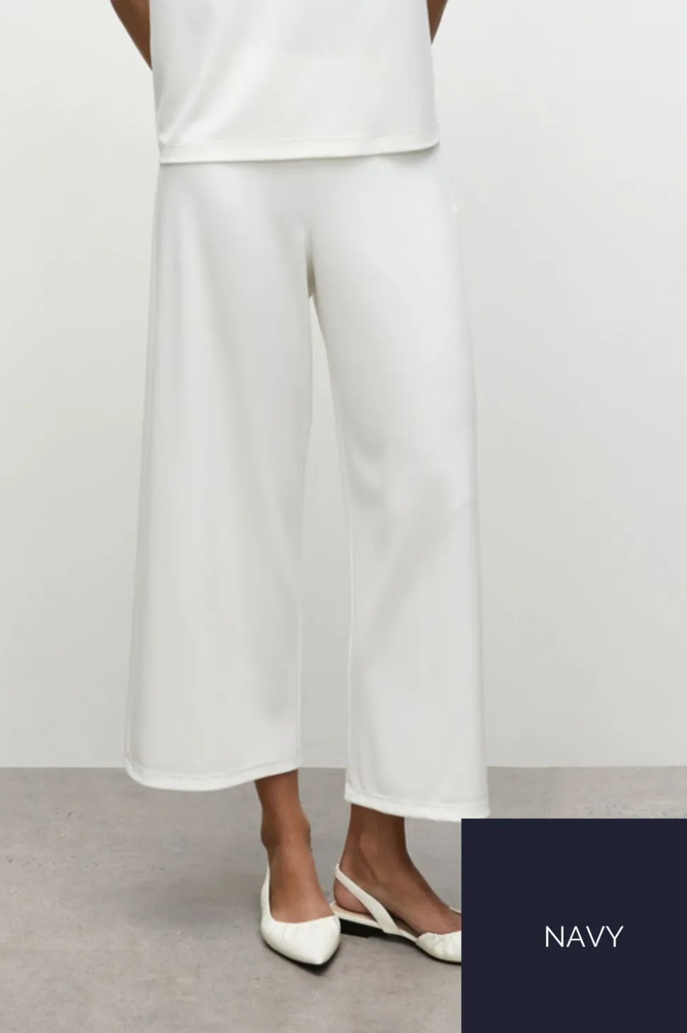 Mela Purdie Crop Palazzo | Navy