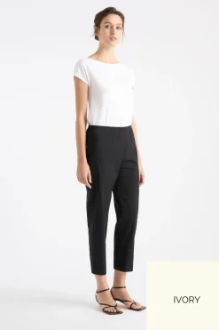 Mela Purdie Cropped Pant | Ivory