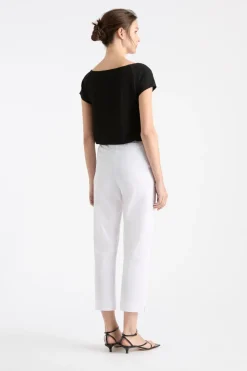 Mela Purdie Cropped Pant | White