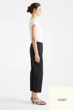 Mela Purdie Cropped Pant | Ivory