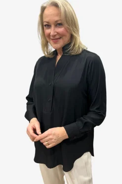 Mela Purdie Flute Blouse | Black