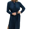 Mela Purdie Frill Neck Dress | Beluga